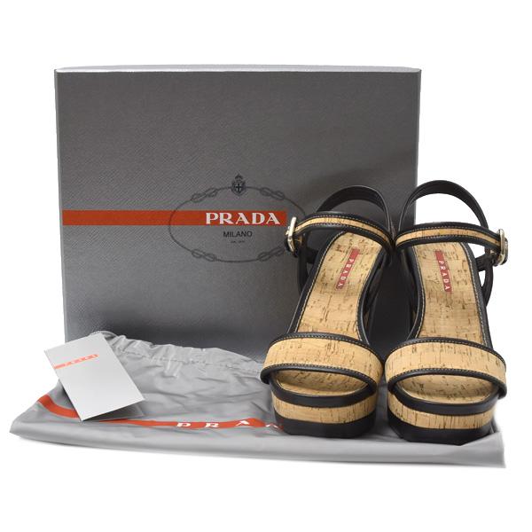 PRADA プラダ 靴 レディース ウェッジソール サンダル 36サイズ 日本 