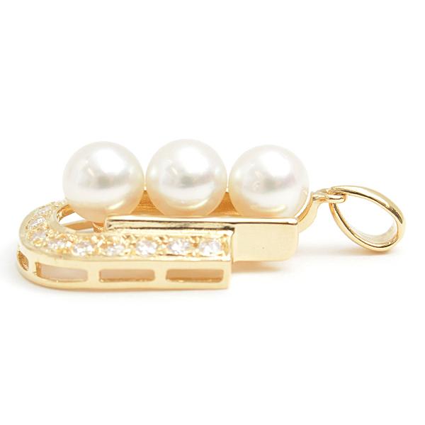 MIKIMOTO（ミキモト） ペンダント レディース 3Pパール ダイヤ