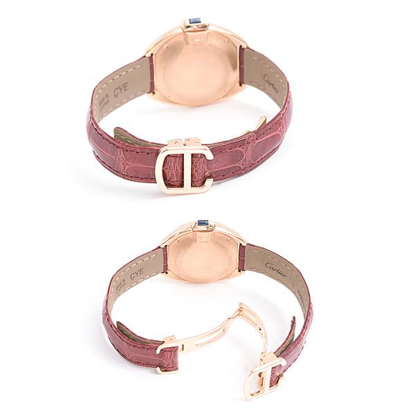 カルティエ 時計 レディース クレドゥ カルティエ 31ｍｍ ダイヤベゼル 自動巻 シルバー文字盤 750PG Cartier WJCL0047 中古 | CLE DE CARTIER | 02