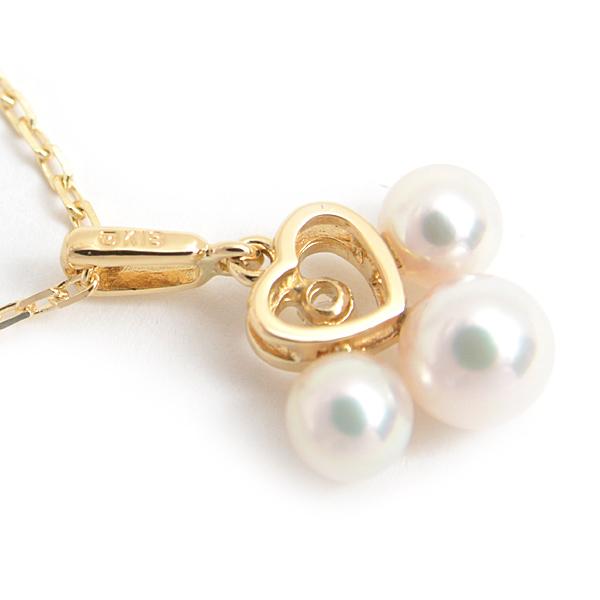 MIKIMOTO（ミキモト） ネックレス レディース 3Pパール ダイヤ