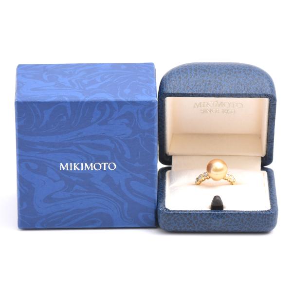 MIKIMOTO（ミキモト） 指輪 レディース ゴールデンパール×ダイヤ