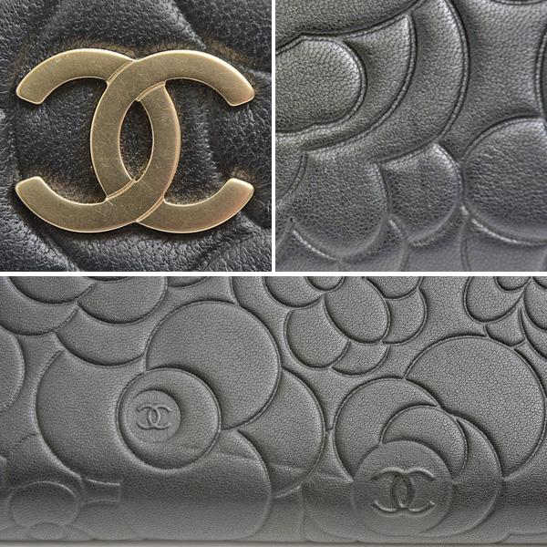 CHANEL（シャネル） 財布 レディース カメリア ラウンドファスナー長