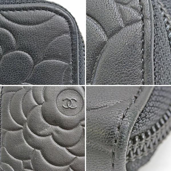 CHANEL（シャネル） 財布 レディース カメリア ラウンドファスナー長