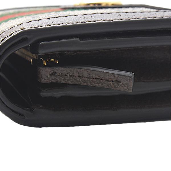 ✨未使用保管品　付属品完備✨グッチ　二つ折り　マーモント　スプリーム　PVC 美品 現行 グッチ 2つ折り マーモント GG スプリーム 黒PVC バイカラー