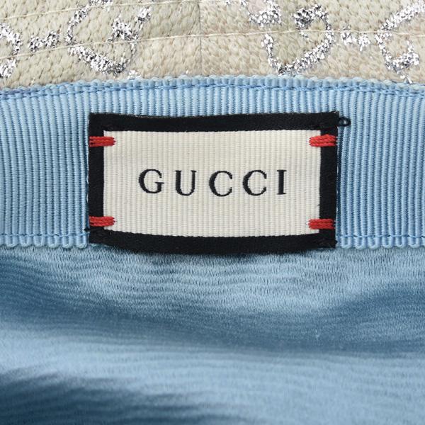 GUCCI（グッチ） 服飾小物 レディース GG バケットハット Mサイズ ラメ 