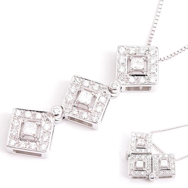 TASAKI（タサキ） ネックレス レディース ダイヤ トリロジー 2WAY