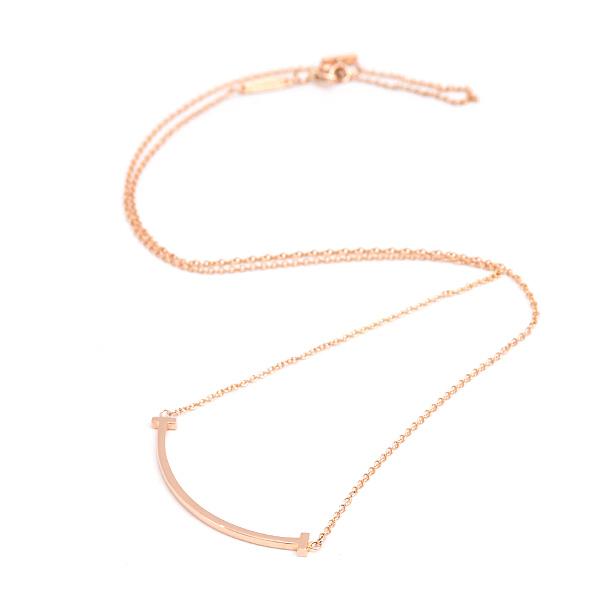 Tiffany T ティファニー ネックレス レディース Tスマイル スモール  