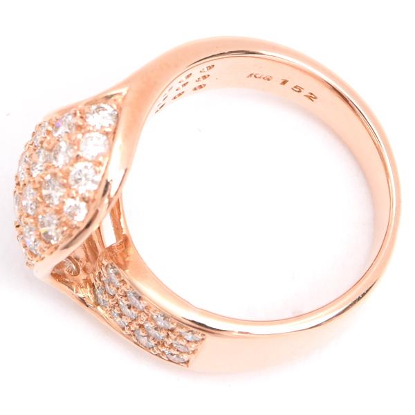 ダイヤモンド 指輪 レディース デザイン リング 11号 D1.52ct ピンク