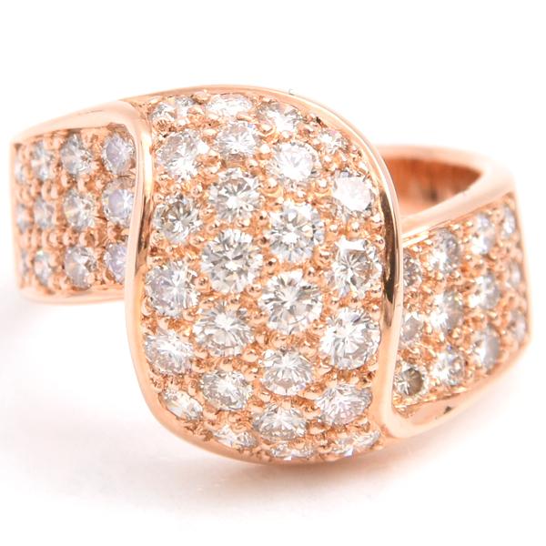 ダイヤモンド 指輪 レディース デザイン リング 11号 D1.52ct ピンク