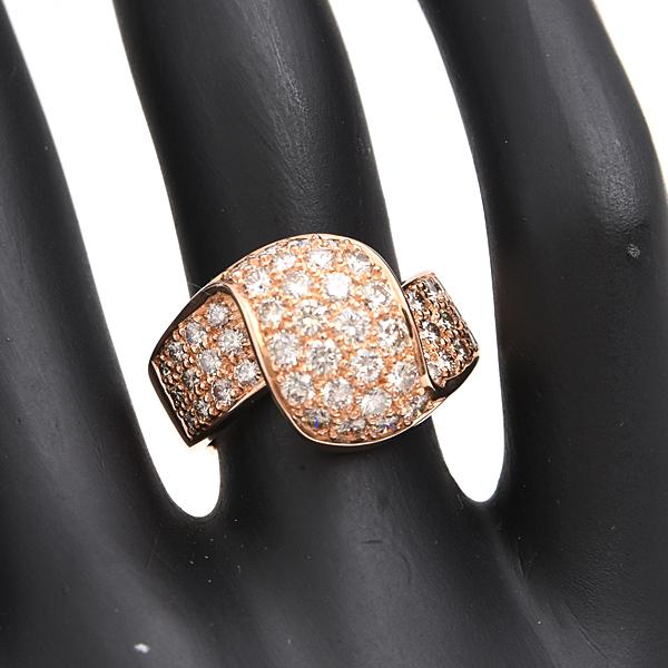 ダイヤモンド 指輪 レディース デザイン リング 11号 D1.52ct ピンク