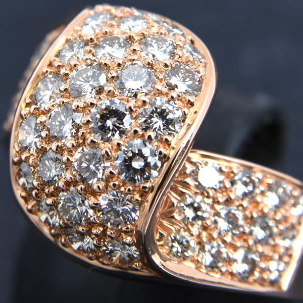 ダイヤモンド 指輪 レディース デザイン リング 11号 D1.52ct ピンク