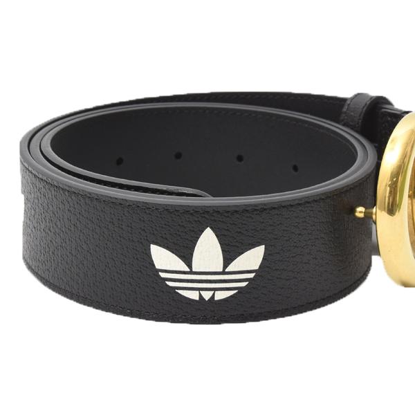 GG グッチ ベルト メンズ アディダス コラボ GGマーモント ブラック