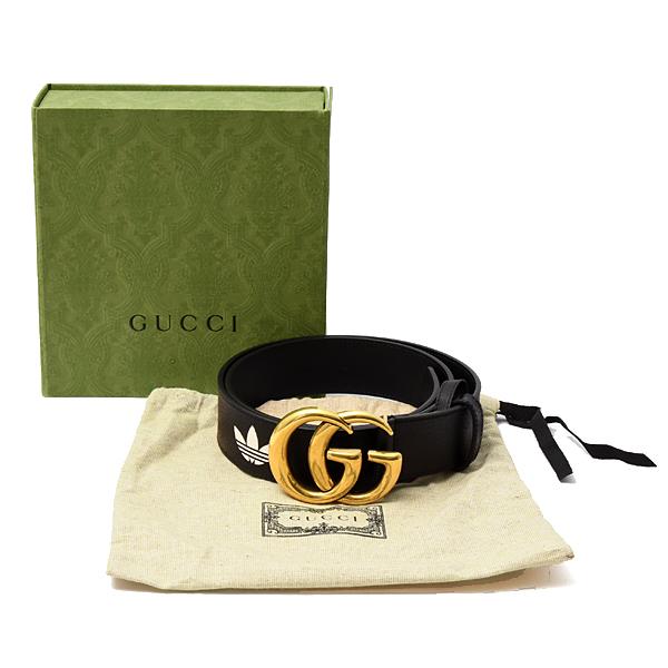 GUCCI  コラボ グッチ アディダス ベルト シェリーライン GG グッチ ベルト メンズ アディダス コラボ GGマーモント ブラック