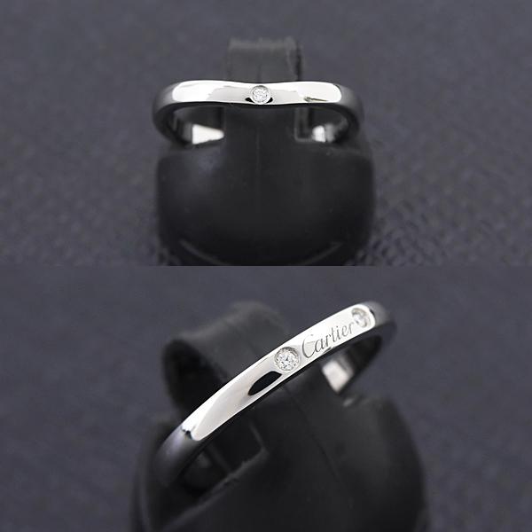 BALLERINE カルティエ 指輪 レディース 3Pダイヤ バレリーナ カーブ