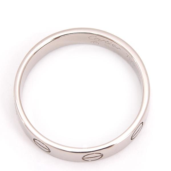 カルティエ 指輪 レディース ミニラブ リング 50号 実寸10号 ホワイト  