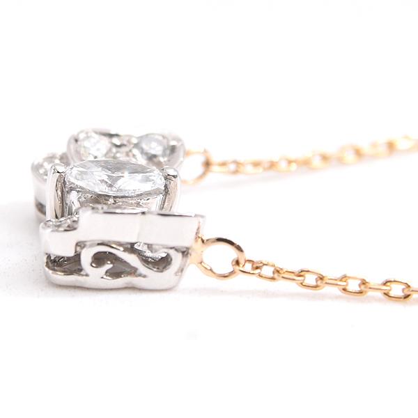 ジュエリーマキ ネックレス レディース バタフライ D0.30ct プラチナ 