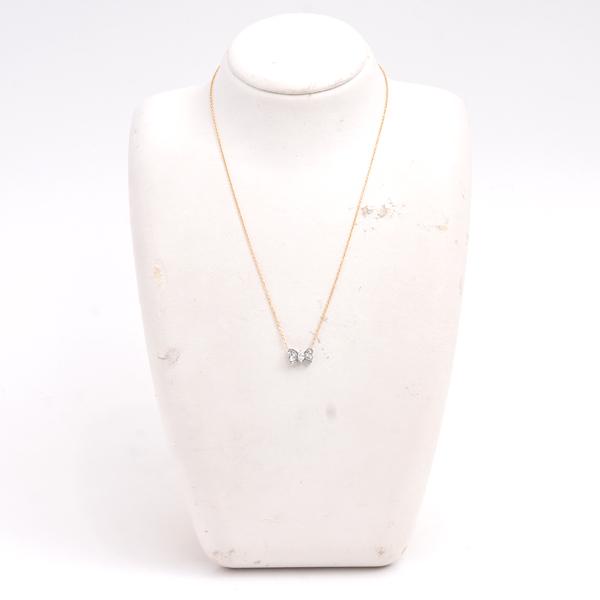 ジュエリーマキ ネックレス レディース バタフライ D0.30ct プラチナ