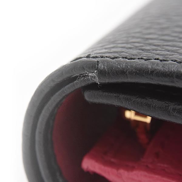 極美品 GUCCI ミディアムウォレット マイクロシマ GG レザー ブラック グッチシマ グッチ 財布 GUCCI 二つ折り財布 レディース マイクロ