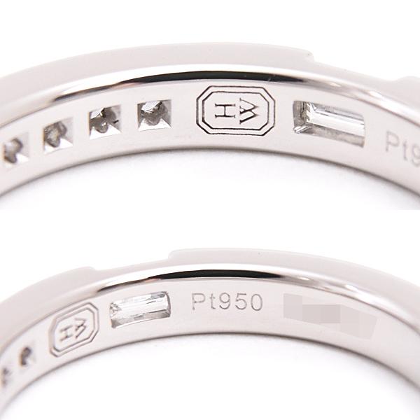 ハリーウィンストン ダイヤ リング PT950 11号 ハリーウィンストン HARRY WINSTON トリスト ツーロウ バンド リング