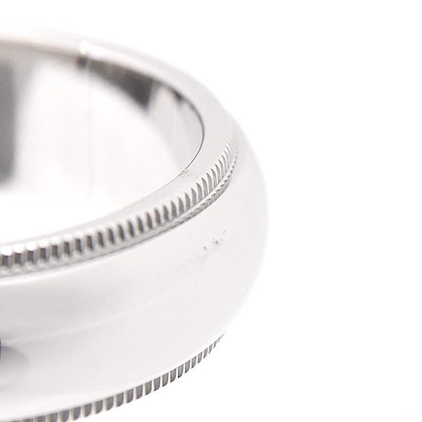 ティファニー / TIFFANY＆Co Pt950 ミルグレイン バンドリング　♯１６ ２ｍｍ メンズ　[4175] TIFFANY&Co.（ティファニー） トゥギャザー ミルグレイン バンドリング