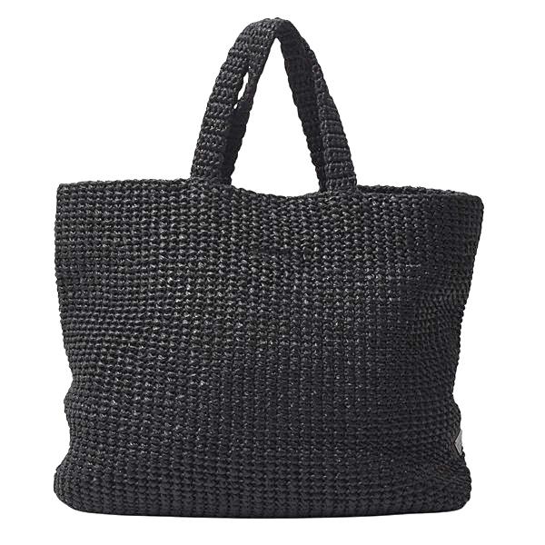 ⭐PRADA⭐　希少　美品　プラダ　ラフィア　トートバッグ　ブラック　かごバッグ プラダ ラフィア かごバッグ トートバッグ ブラック 1BG393｜ブランド