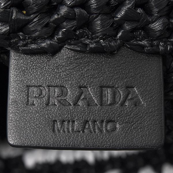 PRADA（プラダ） バッグ レディース ロゴ入りトートバッグ カゴバッグ