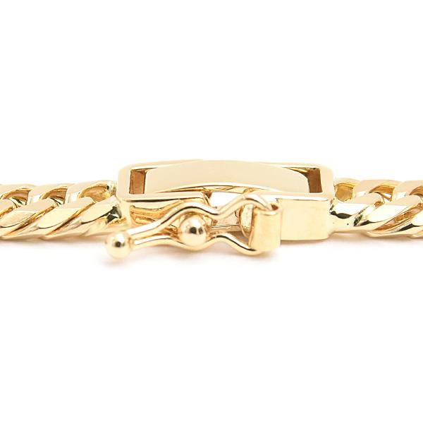 喜平 ブレスレット K18 6面カット ダブル 10g 18cm 造幣局検定刻印入