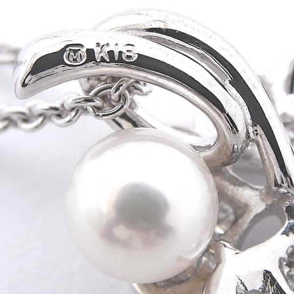 値下げ中✨新品未使用美品❤️ヴィンテージMIKIMOTO K24仕上げ 本真珠 MIKIMOTO（ミキモト） ネックレス シルバー/アコヤ真珠 パール