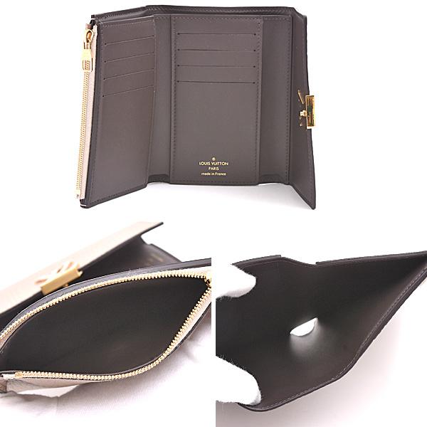 LOUIS VUITTON ルイヴィトン ポルトフォイユ カプシーヌ コンパクト 財布 3つ折り レディース トリヨンレザー ガレ ベージュ M62159 中古 T1 LOUIS VUITTON（ルイ・ヴィトン） 三つ折り財布 ポルトフォイユ