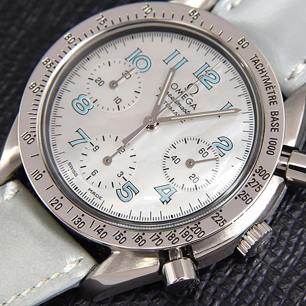 オメガ 時計 レディーススピードマスター クロノグラフ 自動巻 シェル文字盤 SS ステンレス OMEGA 3802.71.53 中古 | SPEEDMASTER | 08