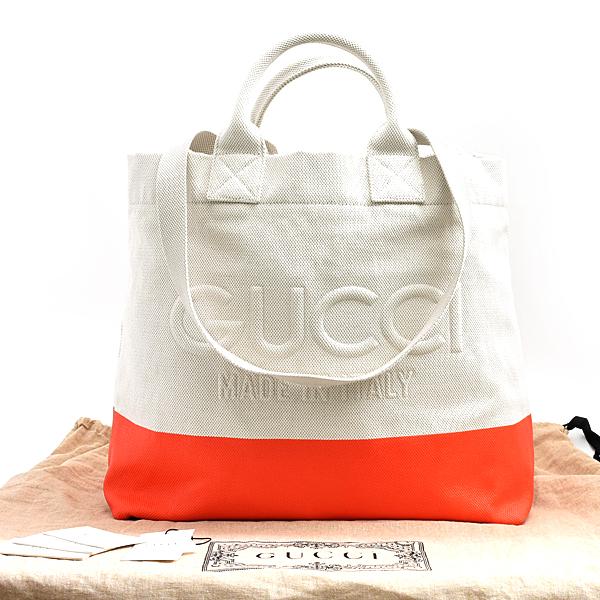 GUCCI（グッチ） バッグ メンズ レディース エンボスロゴ トートバッグ