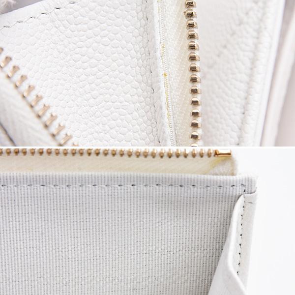 【超極美品】CHANEL タイムレスクラシック　三つ折り財布　マトラッセ　ミント 超極美品】CHANEL タイムレスクラシック 三つ折り財布 マトラッセ