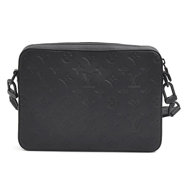 Louis Vuitton トリオメッセンジャー バッグ 黒 レザー モノグラム トリオ・メッセンジャー ルイヴィトン バッグ メンズ トリオ