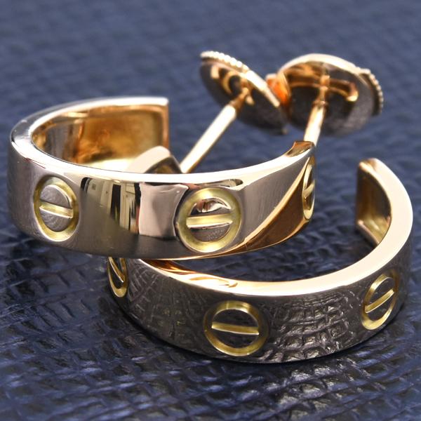 LOVE（Cartier） カルティエ ピアス レディース ラブ フープ 5.4mm幅