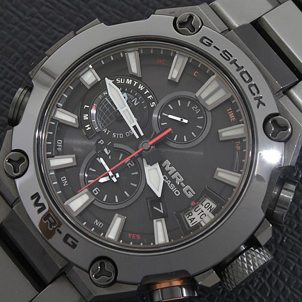 MR-G カシオ 時計 メンズ G-SHOCK 黒備え モバイルリンク ソーラー