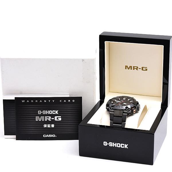 【美品】カシオ CASIO MRG-G2000CB-1AJR ★箱・保証書付き MR-G カシオ 時計 メンズ G-SHOCK 黒備え モバイルリンク ソーラー