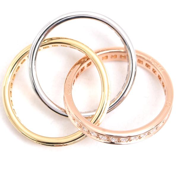 TRINITY（Cartier） カルティエ 指輪 レディース スリーバングルズ