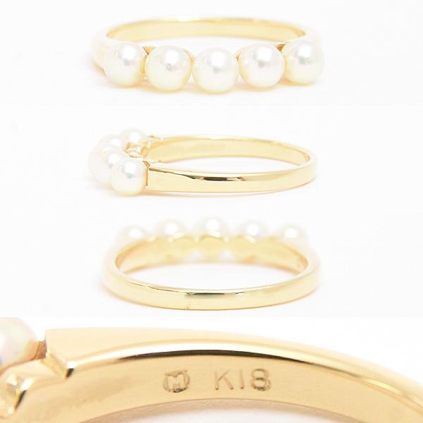 MIKIMOTO（ミキモト） 指輪 レディース 5P ベビーパール リング 3.5mm 