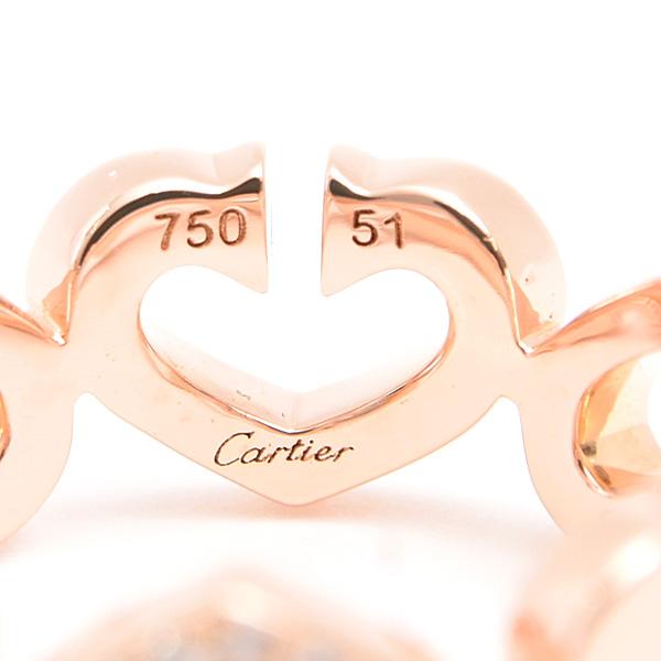 Cartier（カルティエ） 指輪 レディース Cハート ダイヤ リング 51号
