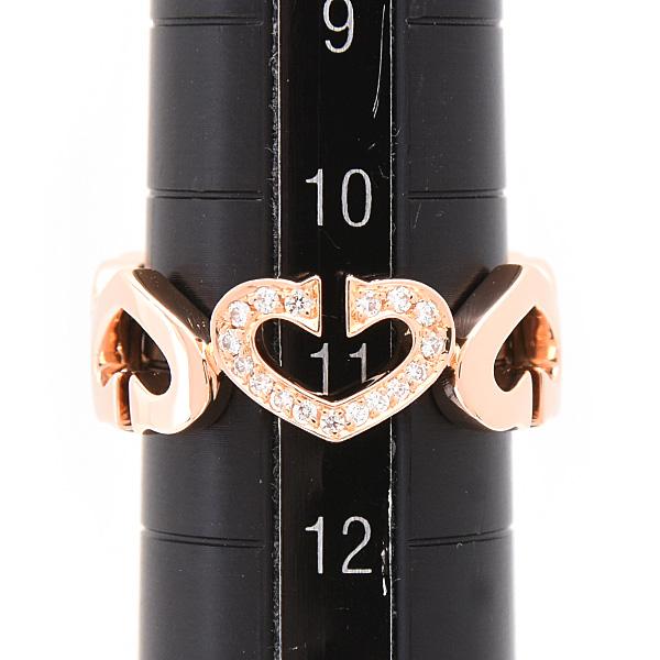 Cartier（カルティエ） 指輪 レディース Cハート ダイヤ リング 51号
