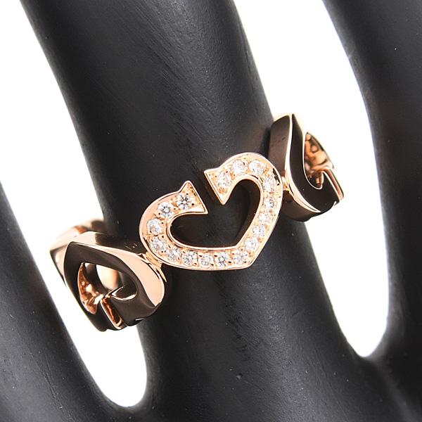Cartier（カルティエ） 指輪 レディース Cハート ダイヤ リング 51号