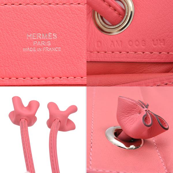 エルメス HERMES サックアリーヌ ミニ ショルダーバッグ バッグ レザー ヴォースイフト ヴォースイフト ローズアザレ D刻印（2019年製造） レディース ピンク系 【中古】 1051031_original_41dfd483-7550