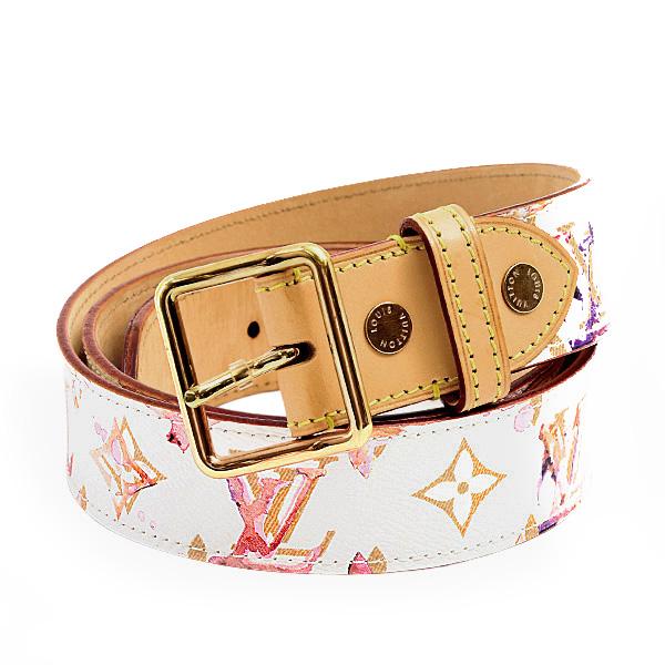 ★専用★ルイヴィトン LOUISVUITTON ベルト 花柄 ベルト・フラワーグラム 30MM リバーシブル モノグラム｜ルイ