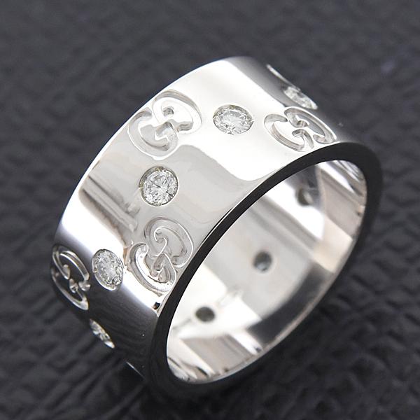 GUCCI（グッチ） 指輪 レディース アイコン ワイド リング 10号