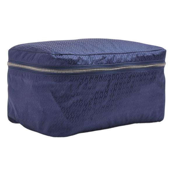 ★SALE【5pa0821】エルメス ポーチ ウースドュヴォワヤージュPM ナイロン ブルー ネイビー シルバー金具 Y刻印【中古】メンズ レディース ユニセックス HERMES（エルメス） バッグ レディース メンズ ウースドゥヴォワヤー