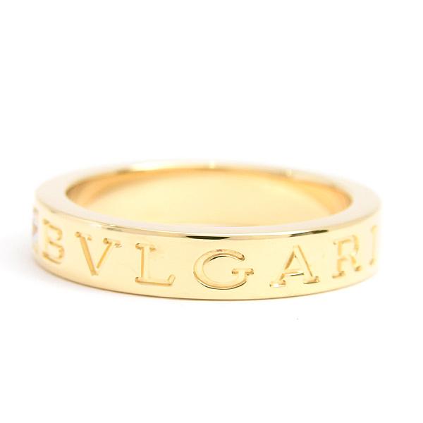 【BVLGARI 】ブルガリ   ダブルロゴリング  K18 ゴールド   指輪 ブルガリ・ブルガリ ブルガリ 指輪 レディース ダイヤ ブルガリ