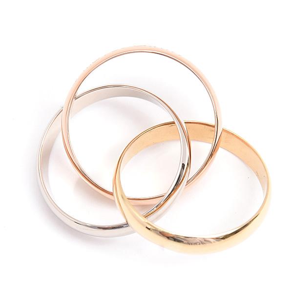 Cartier カルティエ　トリニティリング　3連リング51 TRINITY（Cartier） カルティエ 指輪 レディース トリニティ リング 3