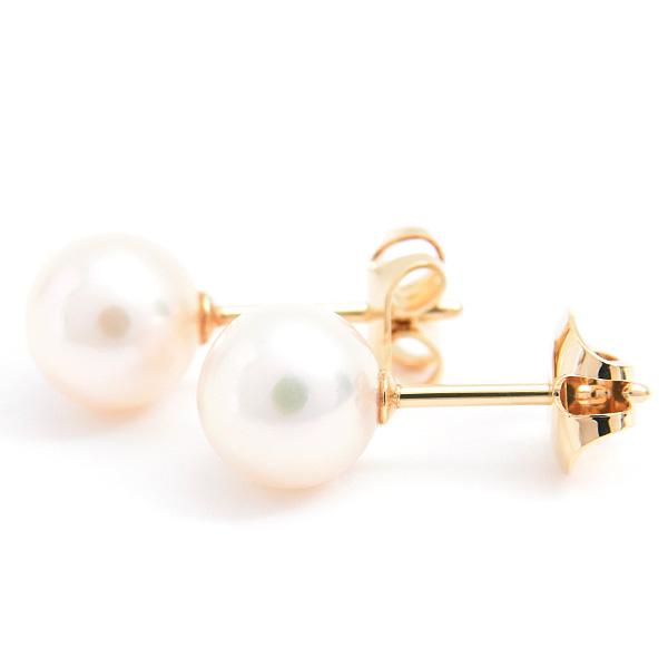 MIKIMOTO ゴールドパールピアス MIKIMOTO（ミキモト） ピアス ピアス 1Pパール 7.0mm〜7.1mm珠
