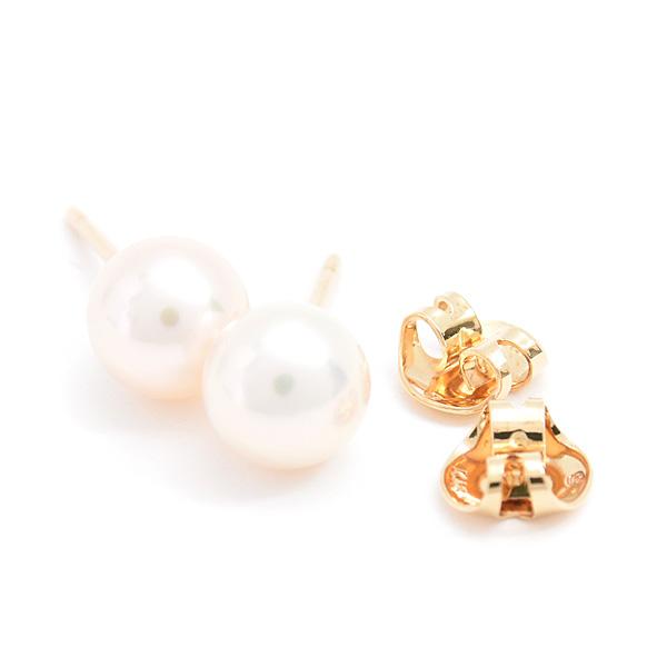 ミキモト ピアス ピアス 1Pパール 7.0mm〜7.1mm珠 イエローゴールド K18 MIKIMOTO 中古 | MIKIMOTO | 04