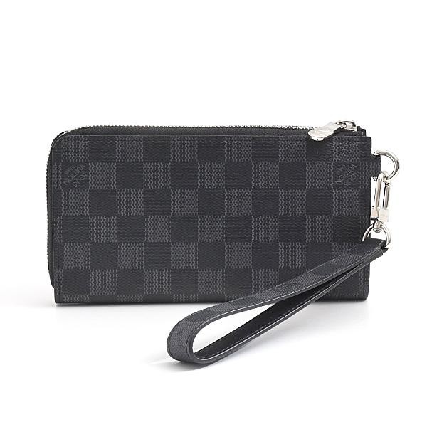 LOUIS VUITTON/ルイヴィトン ビトン N60379 ジッピードラゴンヌ L字ファスナー ダミエ レザー 長財布 ブラック メンズ ブランド LOUIS VUITTON（ルイ・ヴィトン） 財布 メンズ ジッピー ドラゴンヌ L